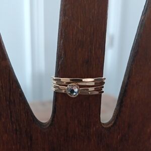 Stackable Gold Filled Ring Set